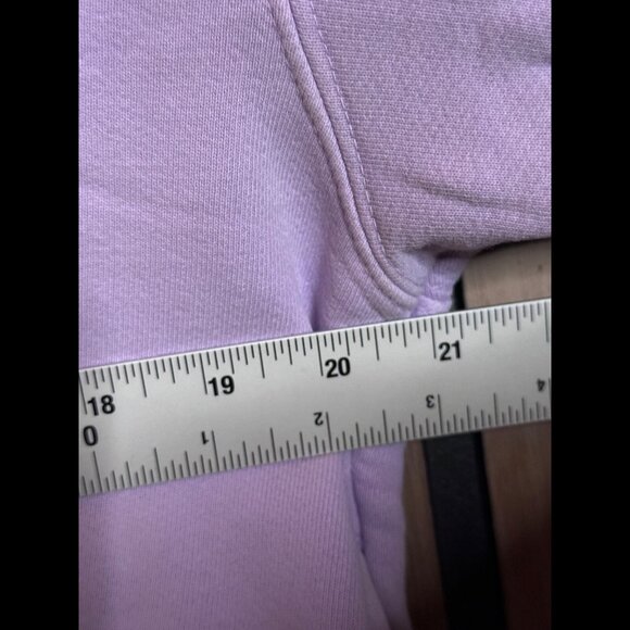 Cherry Los Angeles Hoodie XS Adults Purple Double Knit Fleece Drawstring Waist - Picture 4 of 11